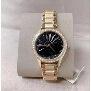 Fossil BQ3759 Rye Three-Hand Gold-Tone Stainless Steel Watch